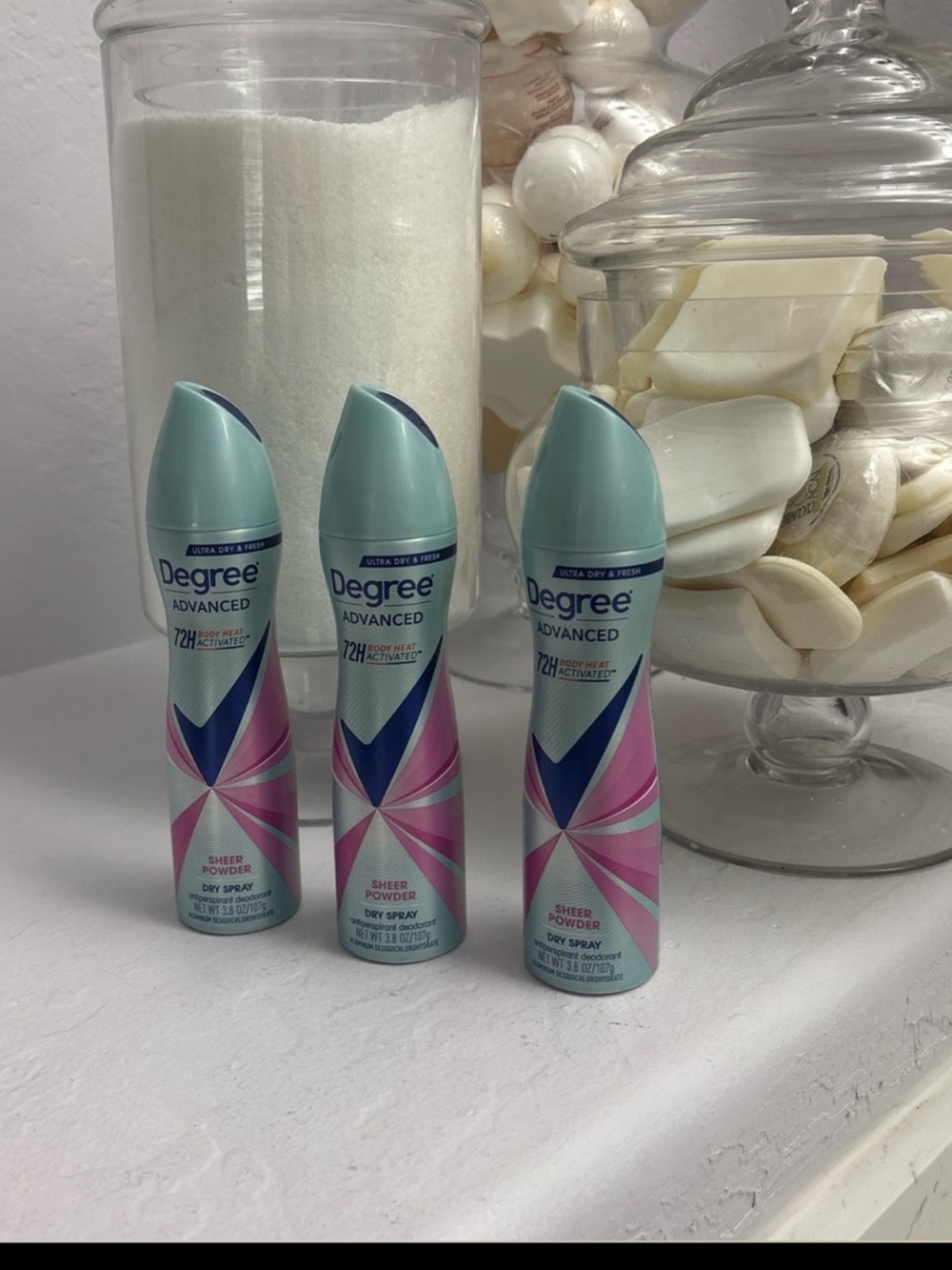 3 Degree Advanced 72H Sheer Powder Dry Spray Antiperspirant Deodorant Bin Deal